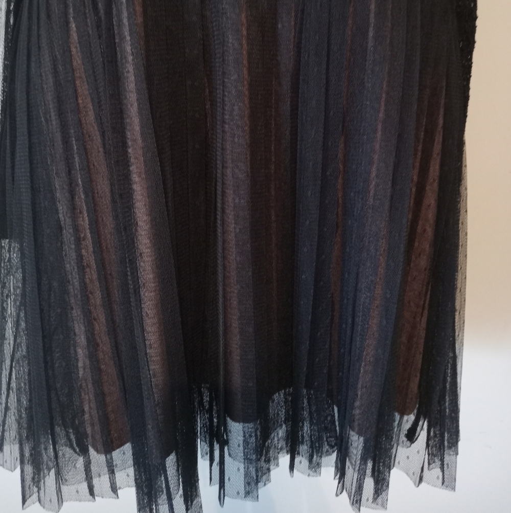 BCBG Maxazria Black Lace Long Sleeves Cocktail Dress Size M - Picture 6 of 13